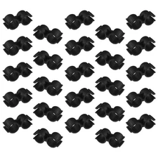 25 Pcs Fixed Clamp Pipe Linking Fasteners Double Line Clips Fastening