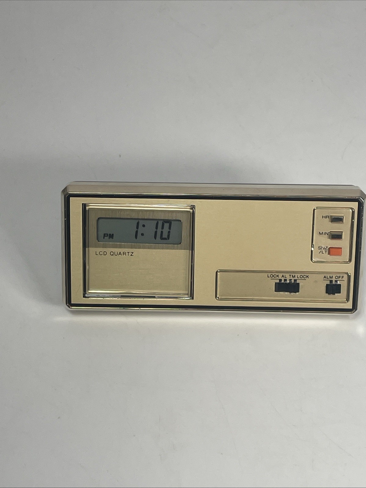 Trust Travel Alarm Clock LCD Quartz Battery Operated Tested Working Vintage
