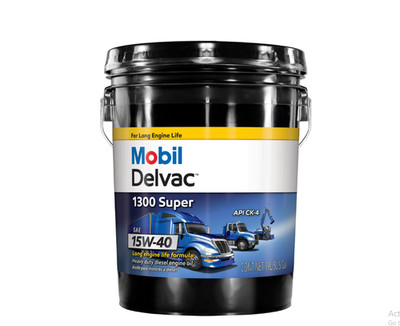 Mobil Delvac 1300 Super Heavy Duty Synthetic Blend Diesel Engine Oil 15W-40 5gal