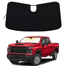 Windshield Sun Shade for 2023-2026 Chevy Silverado/GMC Sierra 1500, 2024-2026...