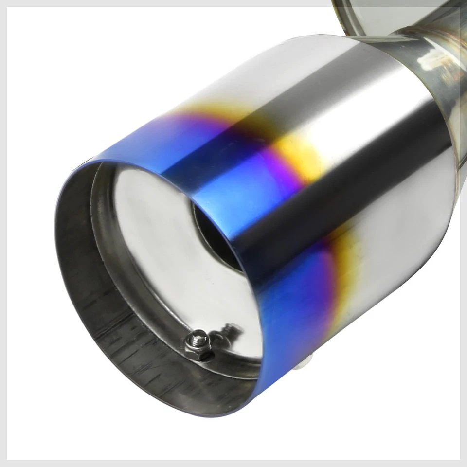 SS Dual Muffler 4" Burnt Tip Catback Exhaust System for 09-15 Nissan Maxima A35 - Imagem 3 de 4