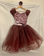 NEW Ballet Costume Purple Adult Small Size 2-4 Headpiece Revolution