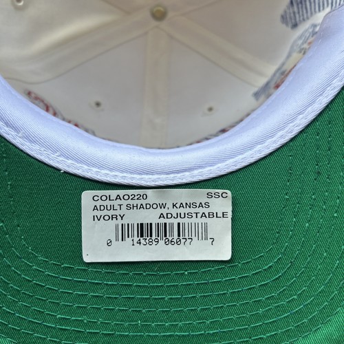 Vintage 90s Kansas Jayhawks Sports Specialties Shadow Cap Hat NCAA Basketball - Picture 9 of 14