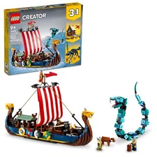 LEGO CREATOR: VIKING SHIP AND THE MIDGARD SERPENT (31132)  |  SEALED  |  RETIRED