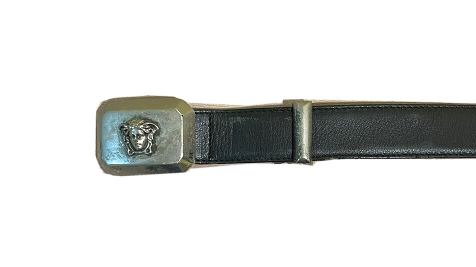 GIANNI VERSACE VINTAGE '90s MEDUSA HEAD BELT MEN SQUARE