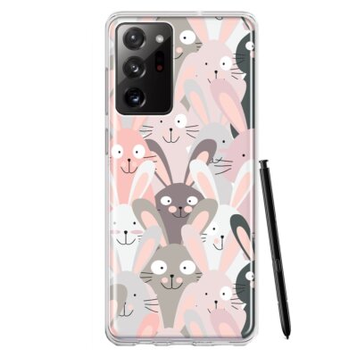 Mundaze Case for Samsung Galaxy Note 20 Ultra Cover Cute Silly Rabbits Bunnies