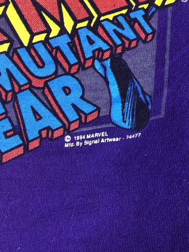 Vintage Marvel Comics Wolverine 1994 X-Men Mutant lila SSI T-Shirt Herren Large - Bild 3 von 13