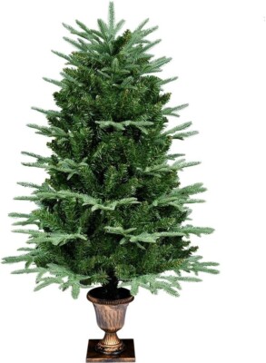 himaly Künstliche Weihnachtsbäume Grün 120 cm, 2 Typen Kiefernblatt, 320 Spitzen