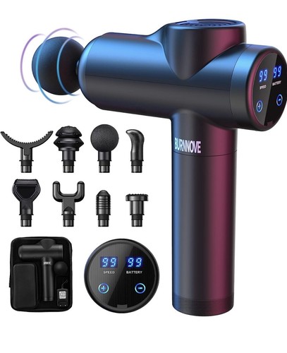 Massagepistole Massage Gun für Nacken Schulter Tiefen Massagegerät LED Anzeige - Bild 1 von 6