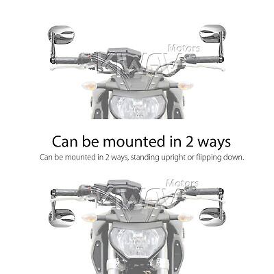 Chrome oval bar end mirrors STARK for 2016- Triumph Chrome oval bar end mirrors STARK for 2016- Triumph