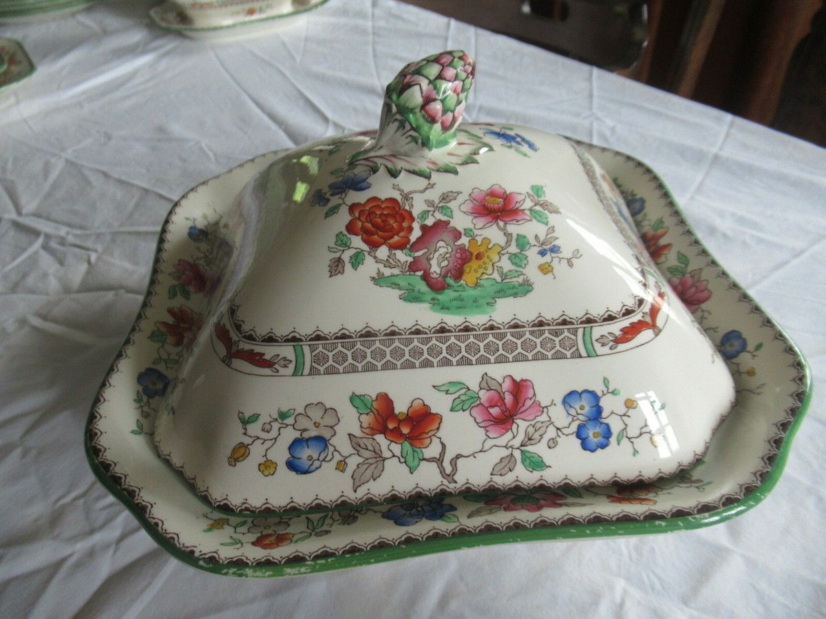 Vintage Copeland Spode Dinner Service Chinese Rose Pattern 629599