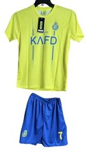 Ronaldo #7 Soccer Youth Set, Yellow/Blue, Sizes Xsmall-2XLarge