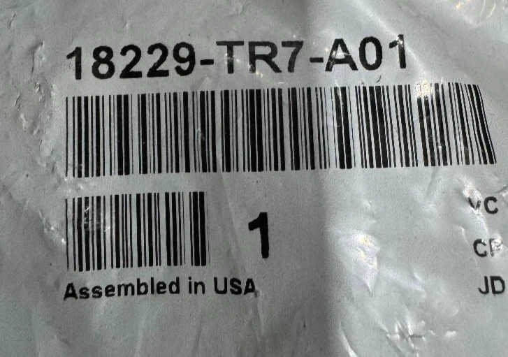 Honda Civic 2012-2015 convertidor catalizador junta de tubo de escape delantero 18229-tr7-a01 Foto 4 de 4