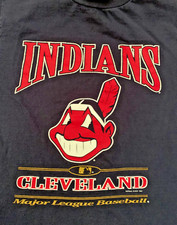 Cleveland Indians, Chief Wahoo, T-Shirt. Vintage. Large. Never Worn. Dark Blue.