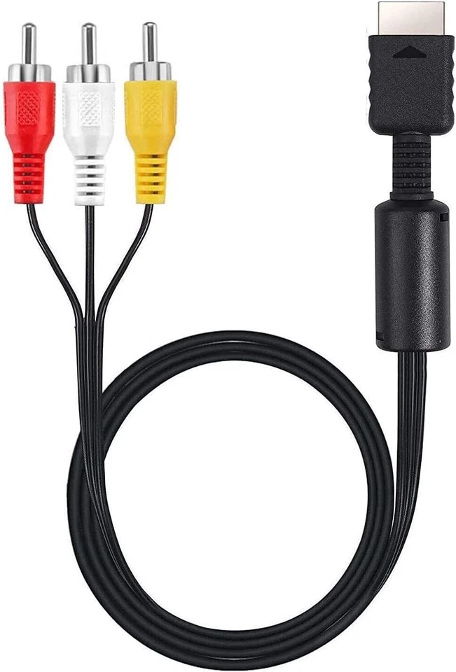 RCA to AV Audio Video Compositive Cable TV Lead for Sony PS1 PS2 PS3 1.8m/6ft - Image 3 of 4