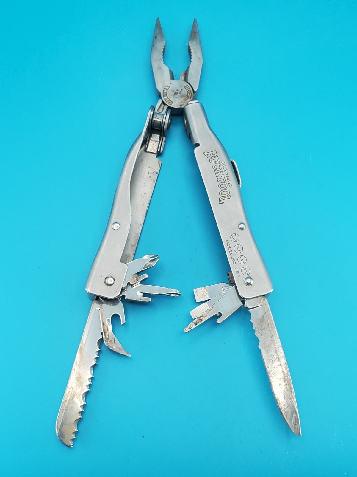 BUCK KNIFE BUCKTOOL 360 MULTI TOOL PLIERS! NO RESERVE! *DAMAGED* eBay