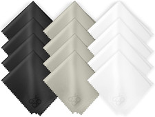 Microfiber Cleaning Cloth 12-Pack Individually Packed 6x 7 Glasses Cleani...