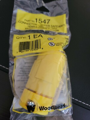 Woodhead 1547 Female Connector 15 Amp 125 Volt 5-15R