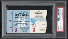 1959 World Series Ticket Stub Game 3 White Sox Dodgers PSA Don Drysdale Wins