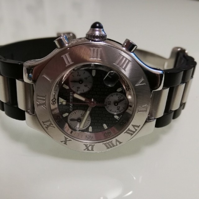 Cartier Must de Cartier 21 Men's Black Watch - W10125U2 for sale online |  eBay