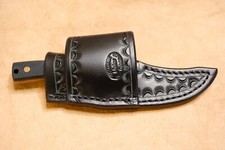 Custom Black Leather Crossdraw Sheath for Schrade Sharpfinger 152OT