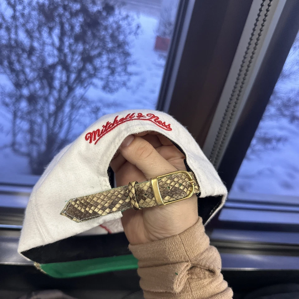 Red Wings piel de serpiente Mitchell & Ness SnapBack usado Foto 2 de 4