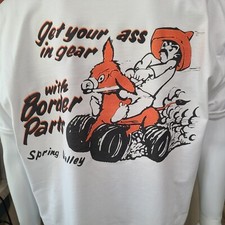 Vintage GASSER/DRAG/NASCAR/SPRINT/ RACE T-shirt BORDER PARTS SPRING VALLEY