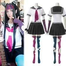 Danganronpa Dangan Ronpa Ibuki Mioda Cosplay Costume School Uniform Outfit