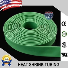 25 FT. 25' Feet GREEN 1/2" 13mm Polyolefin 2:1 Heat Shrink Tubing Tube Cable US