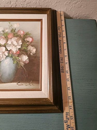 Vintage Mid Century Howard Kimble Signed Original Oil Painting-Floral,... - Picture 7 of 8