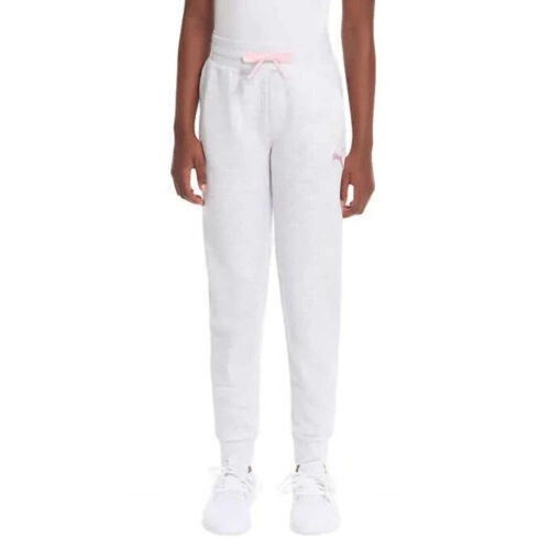 PUMA Youth Girl's Fleece Lined Jogger Pant (US, Alpha, X-Small, Regular, White)