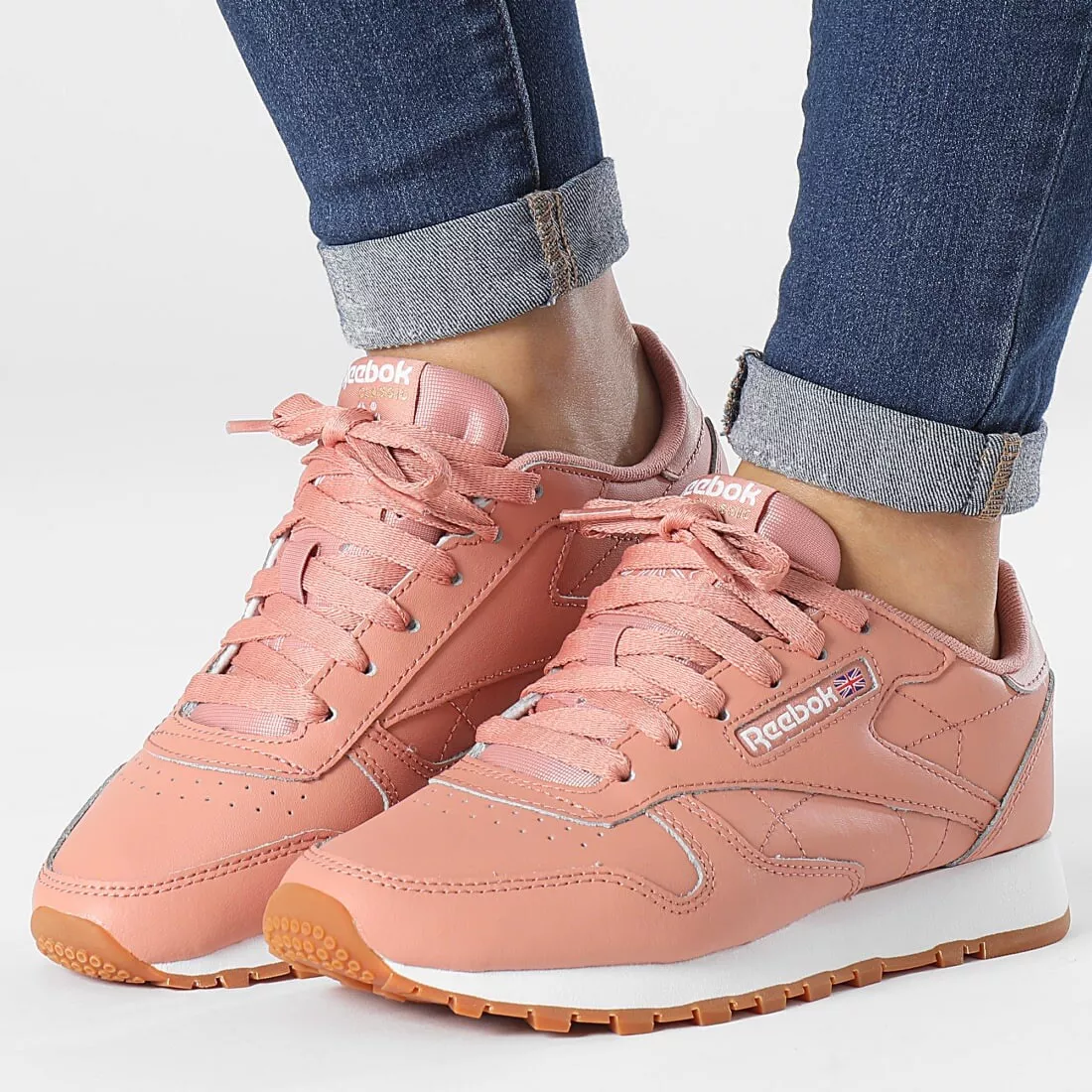 Reebok Classic Leather Women\'s Size 7 Athletic Sneaker Pink Running Shoe  #811 | eBay