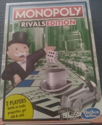 Monopoly Rivals Edition Gioco Da Tavolo 2 Giocatori | Hasbro Gaming | Sfida Testa A Testa Per Comprare Proprietà E Vincere | Nuovo Sigillato - 6
