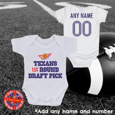 Texans Babygrow, Personalised Gift USA America