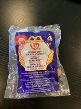 Ty Teenie Beanie Babies Spunky The Cocker Spaniel 4 McDonald's Retired 1999 NIP