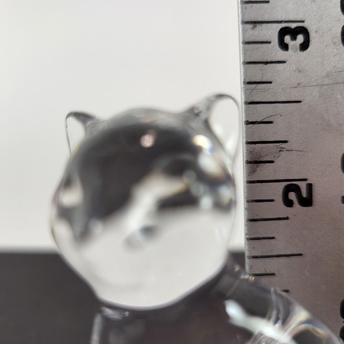 Lenox Full Lead Crystal Cat Paperweight Figurine Made in Czech Republic EUC 2.5" - Picture 8 of 8