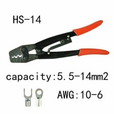 HS-14 Terminals Crimping Crimp Pliers for Non-insulated Cable Links Point Type