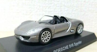 164 Kyosho Porsche 918 Spyder Grey Diecast Car Model Ebay