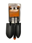 Fiskars Garden Tool Set 3 Piece Black Trowel + Cultivator + Transplanter