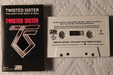 Twisted Sister You Can't Stop Rock 'N' Roll Atlantic cassette HEAVY metal TESTED