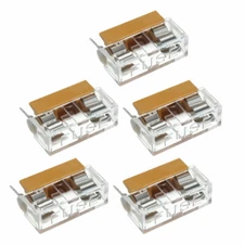 5pcs 250V 6A Dual Terminals 5 x 20mm Fuse PCB Panel Mount Holder Case