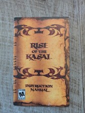 Rise of the Kasai PS2 Sony PlayStation 2, 2005 AUTHENTIC MANUAL ONLY