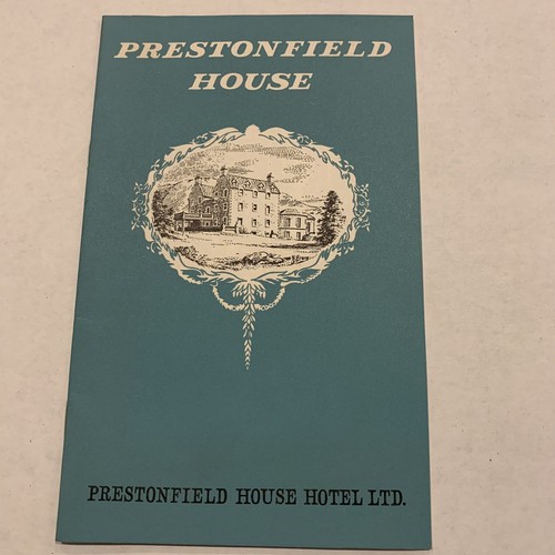 Prestonfield House hotel And Restaurant Booklet & Brochure Edinburgh Lot Of 2 - Picture 2 of 6