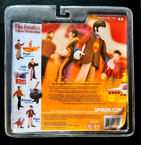 The Beatles Yellow Submarine Paul McCartney McFarlane Toys 2004 SEALED - Picture 2 of 10
