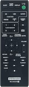 RM-AMU216 RMAMU216 Ersatz Fernbedienung passend f��r SONY Home Audio System