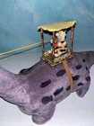 Vintage 1962 Marx Fred Flinstone Dino The Dinosaur Tin Litho Battery Op Japan