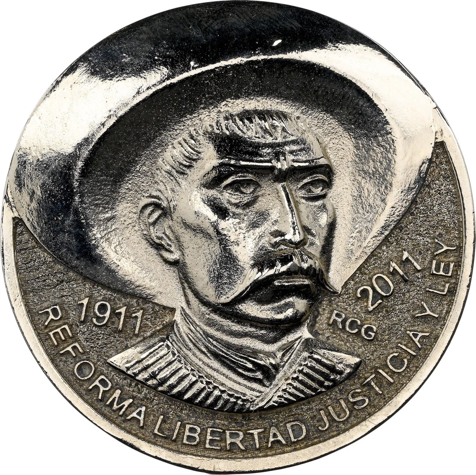 2011 Mexico GS 100th Anniversary Plan de Ayala Medal MS 68 NICKEL - Image 2 of 4