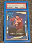 2017 Patrick Mahomes II #327 Panini Donruss Rated Rookie Rookie Card RC PSA 9
