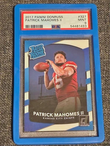 2017 Patrick Mahomes II #327 Panini Donruss Rated Rookie Rookie Card RC PSA 9