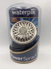 Waterpik PowerSpray 5-Spray Patterns Fixed Shower Head Brushed Nickel TAV-529E